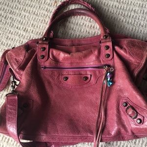 Authentic BALENCIAGA 2008 Pale Magenta City bag